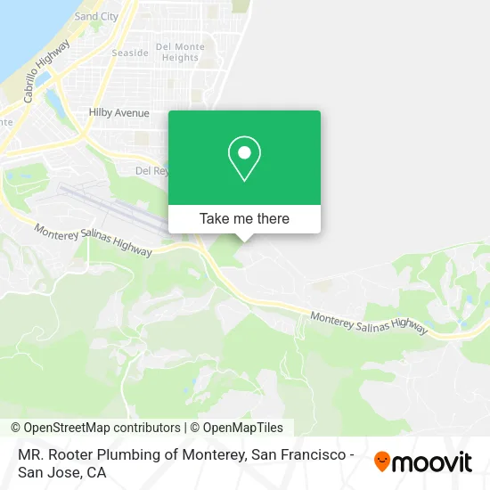 Mapa de MR. Rooter Plumbing of Monterey