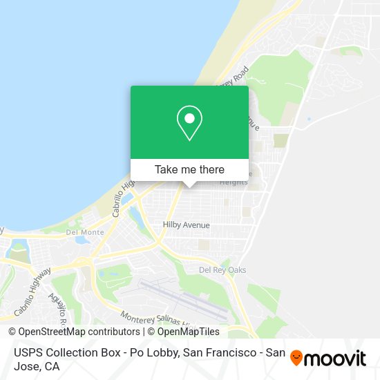 USPS Collection Box - Po Lobby map