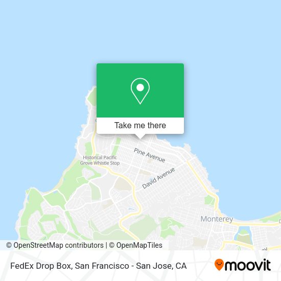 FedEx Drop Box map