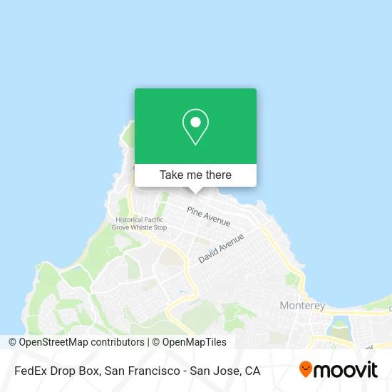 Mapa de FedEx Drop Box