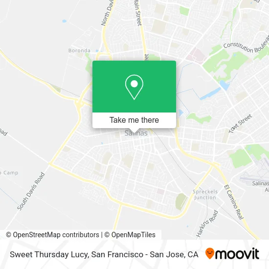 Mapa de Sweet Thursday Lucy