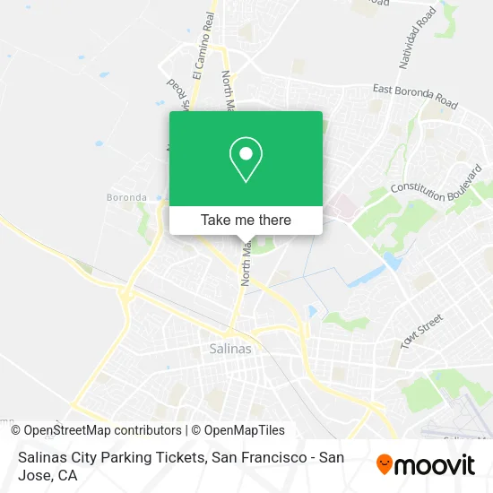 Mapa de Salinas City Parking Tickets