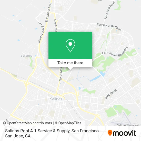 Salinas Pool A-1 Service & Supply map