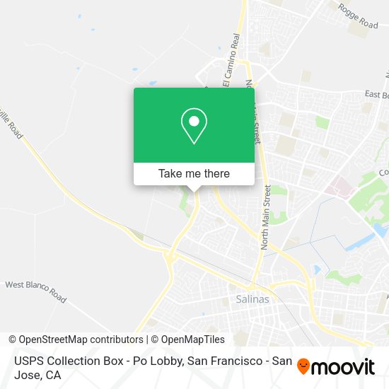 USPS Collection Box - Po Lobby map