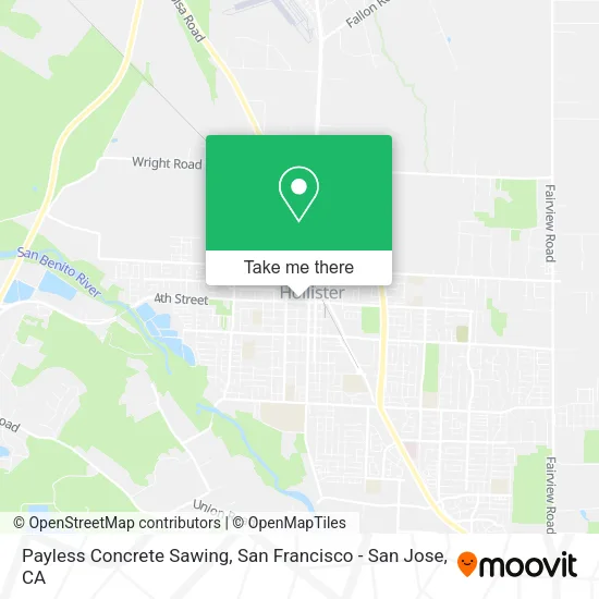 Mapa de Payless Concrete Sawing