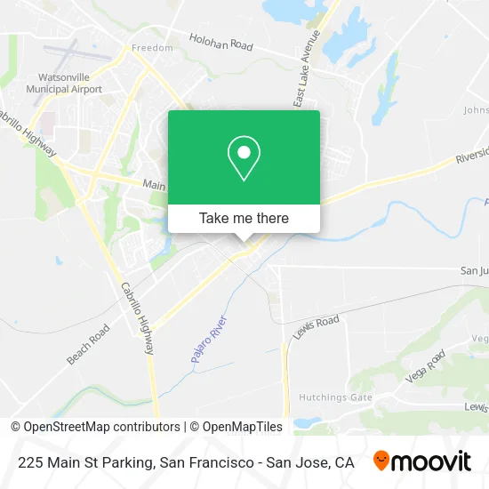 Mapa de 225 Main St Parking