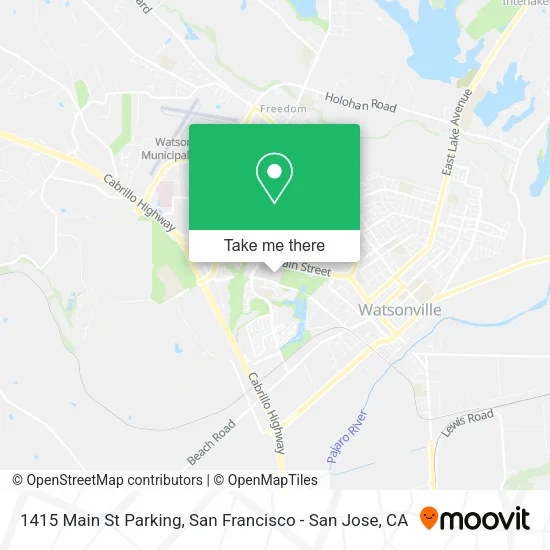 Mapa de 1415 Main St Parking