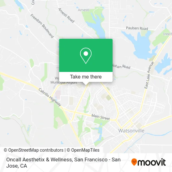 Mapa de Oncall Aesthetix & Wellness
