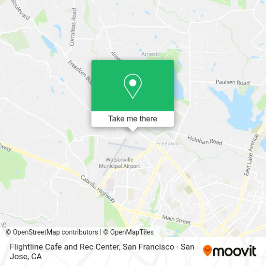 Flightline Cafe and Rec Center map