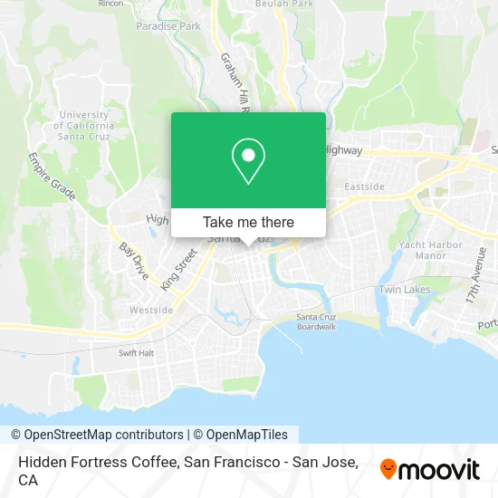 Hidden Fortress Coffee map