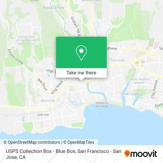 USPS Collection Box - Blue Box map