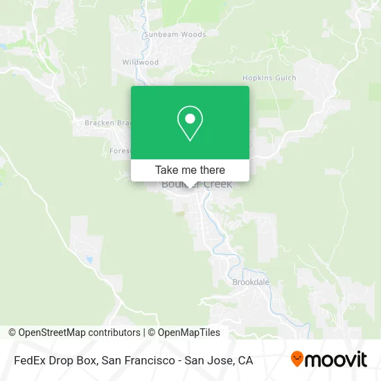 FedEx Drop Box map