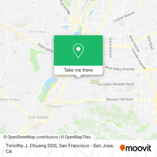 Timothy J. Chuang DDS map