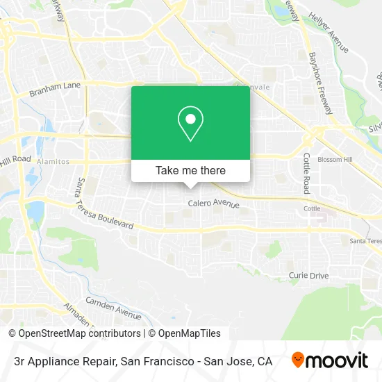 Mapa de 3r Appliance Repair