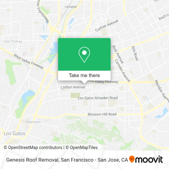 Genesis Roof Removal map