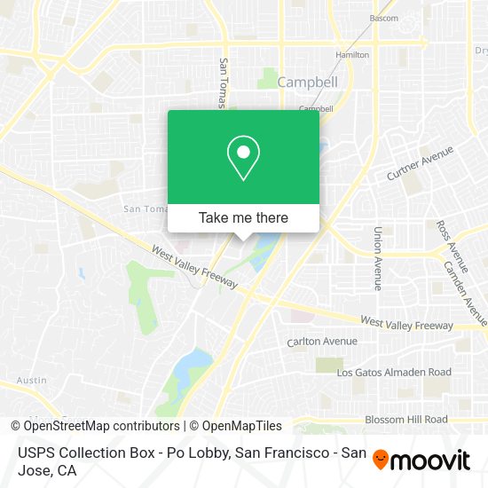 USPS Collection Box - Po Lobby map