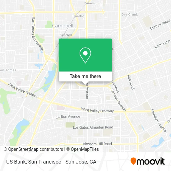 Mapa de US Bank