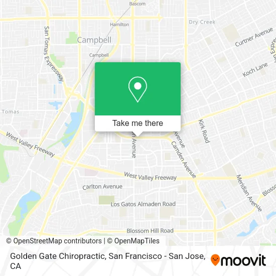 Mapa de Golden Gate Chiropractic