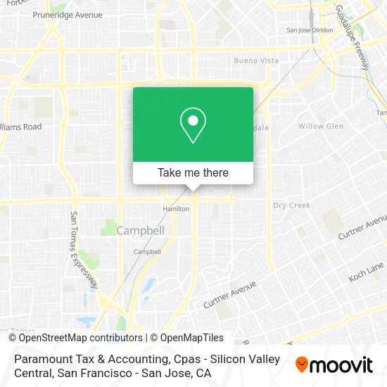 Paramount Tax & Accounting, Cpas - Silicon Valley Central map