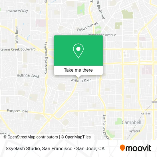 Mapa de Skyelash Studio