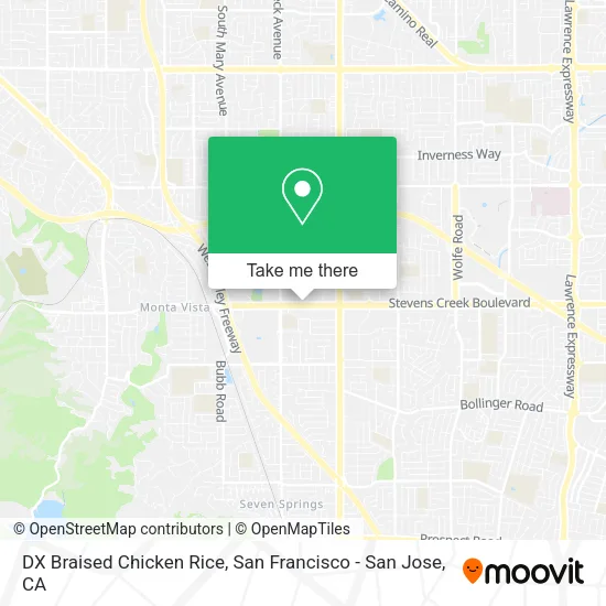 Mapa de DX Braised Chicken Rice