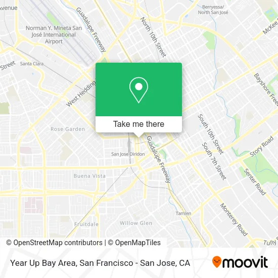 Mapa de Year Up Bay Area