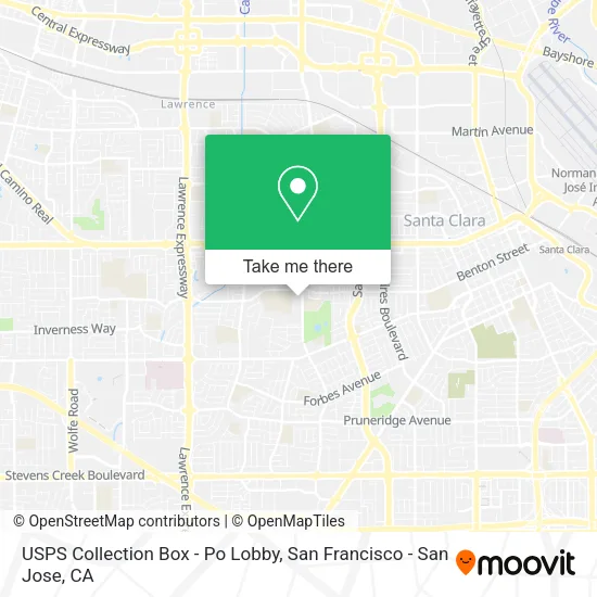 USPS Collection Box - Po Lobby map