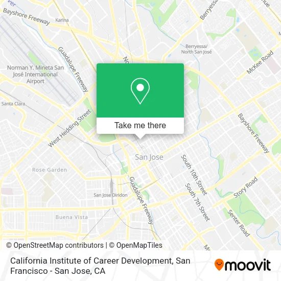Mapa de California Institute of Career Development