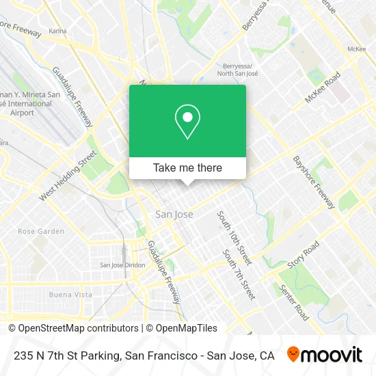 Mapa de 235 N 7th St Parking
