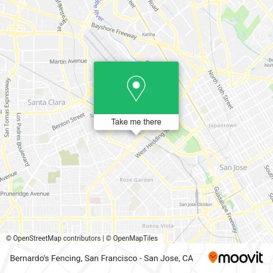 Mapa de Bernardo's Fencing
