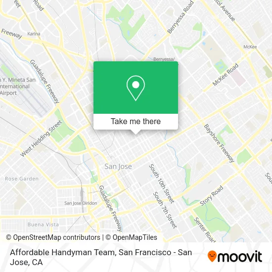 Mapa de Affordable Handyman Team
