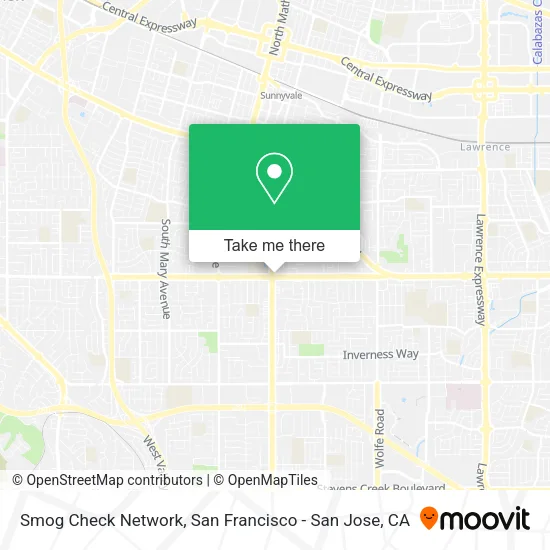 Smog Check Network map