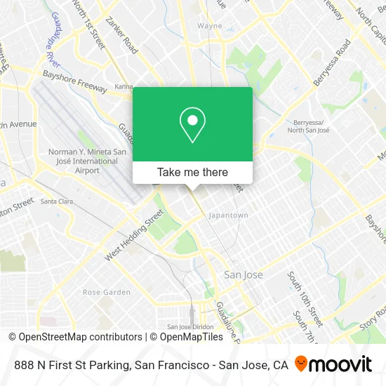 888 N First St Parking map