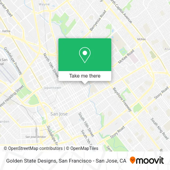 Mapa de Golden State Designs