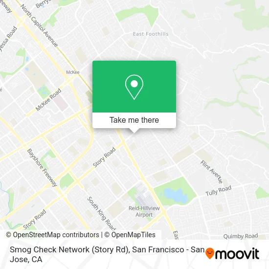Smog Check Network (Story Rd) map