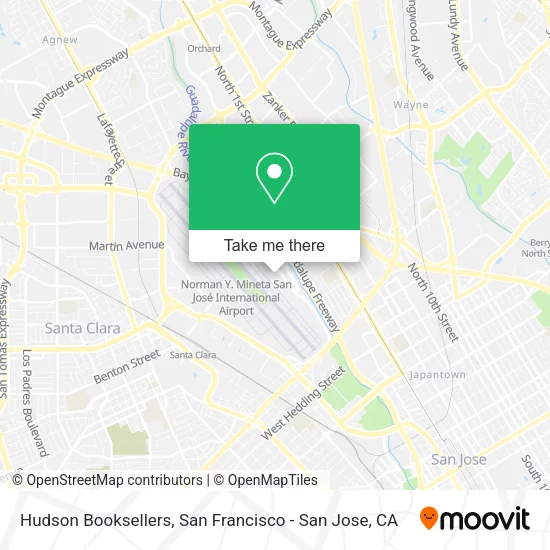 Mapa de Hudson Booksellers