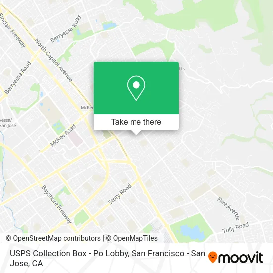 Mapa de USPS Collection Box - Po Lobby