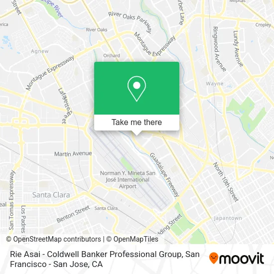 Rie Asai - Coldwell Banker Professional Group map