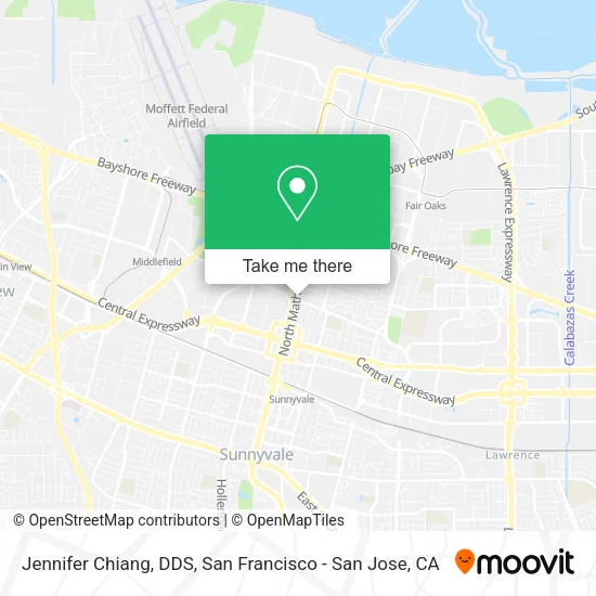 Jennifer Chiang, DDS map