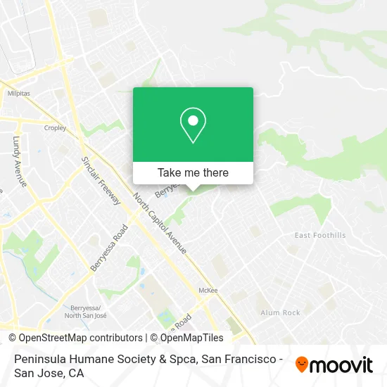Peninsula Humane Society & Spca map