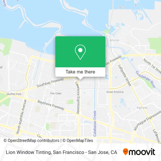 Mapa de Lion Window Tinting