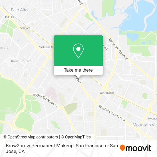 Brow2brow Permanent Makeup map