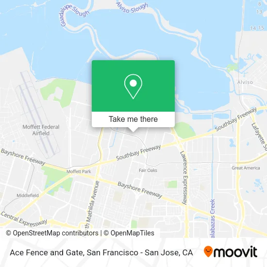 Mapa de Ace Fence and Gate