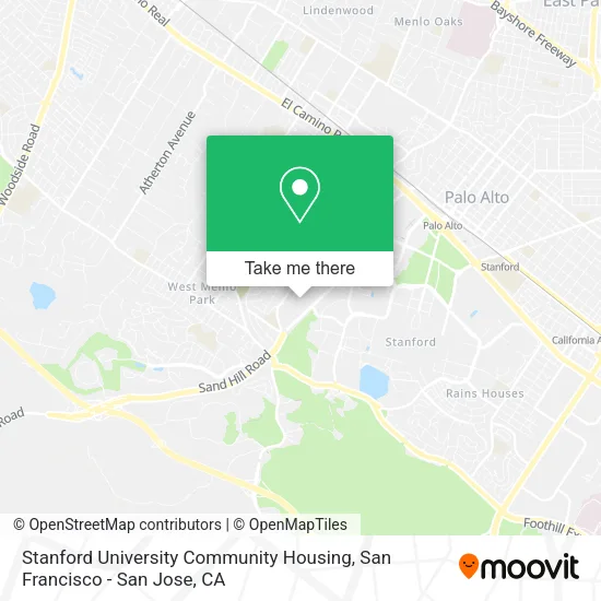 Stanford University Community Housing map