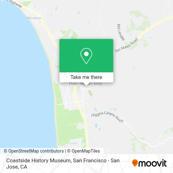 Coastside History Museum map
