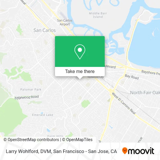Mapa de Larry Wohlford, DVM