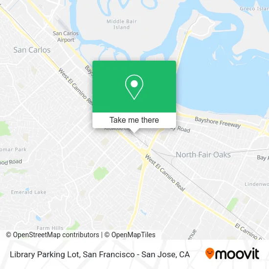 Library Parking Lot map