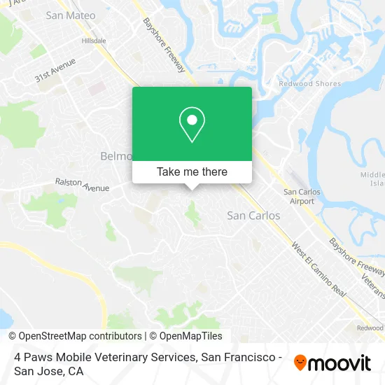 4 Paws Mobile Veterinary Services map