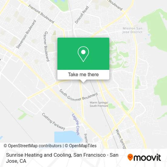 Mapa de Sunrise Heating and Cooling