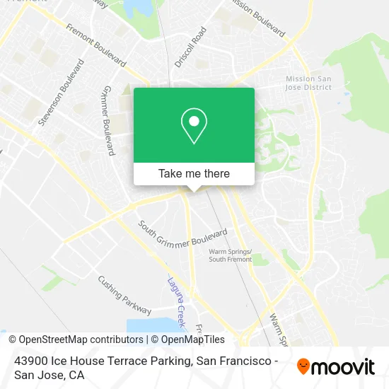 Mapa de 43900 Ice House Terrace Parking